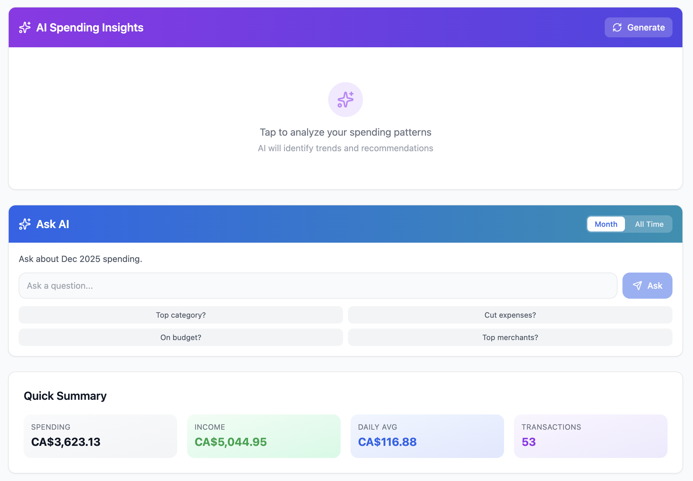 AI Spending Insights